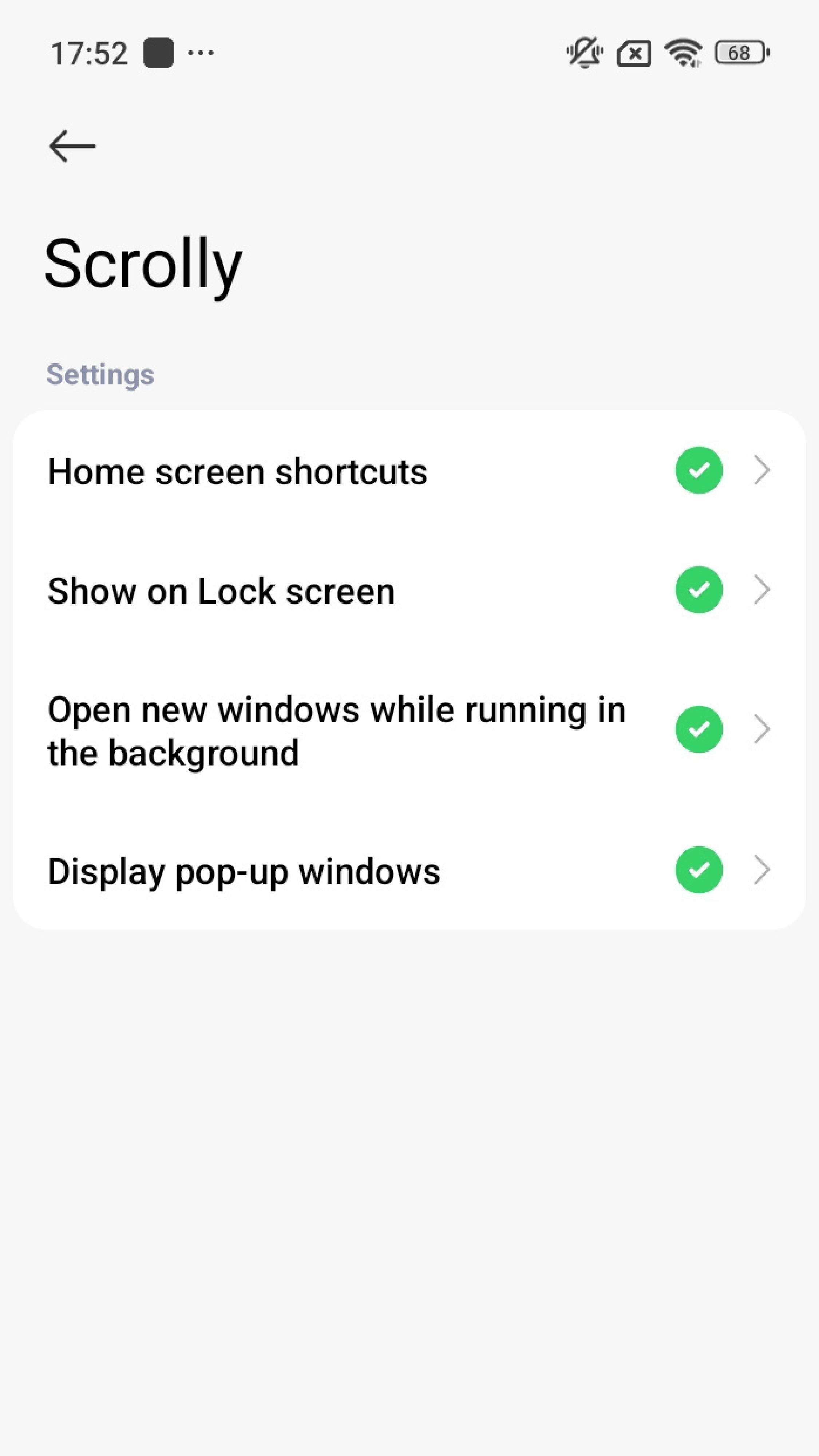 Xiaomi usage access – Scrolly